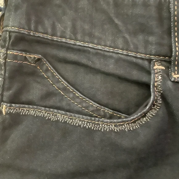 NWT Armani Skinny Slim Jeans Black Denim, Size 26 - Picture 9 of 9